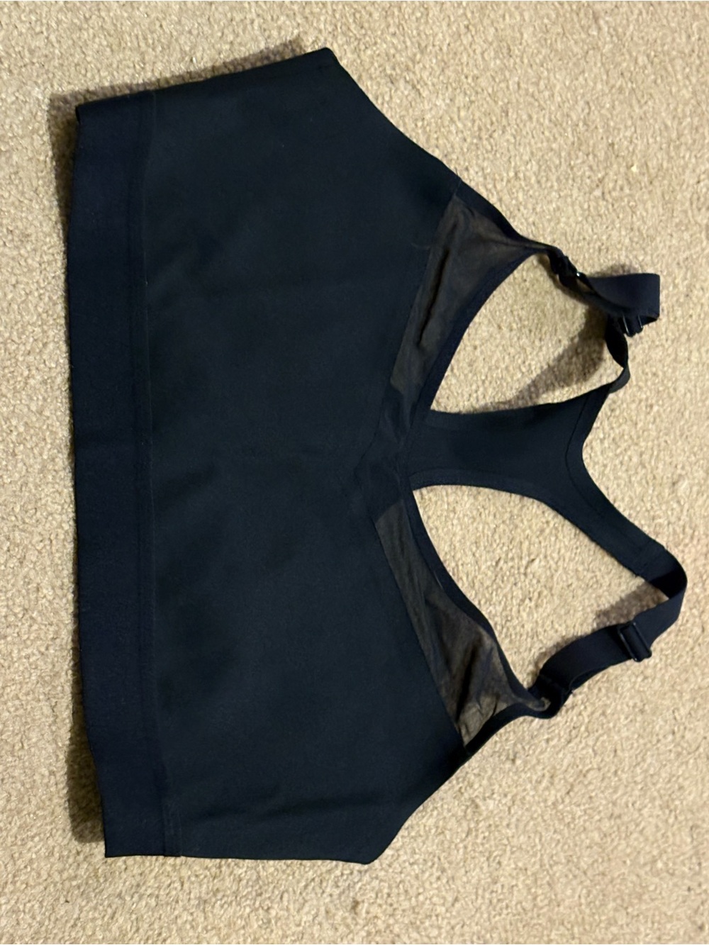 Victoria's Secret Black Racerback Sports Bra